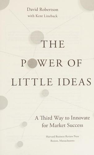 The Power of Little Ideas book cover